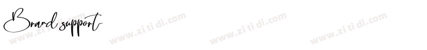 Brand support字体转换